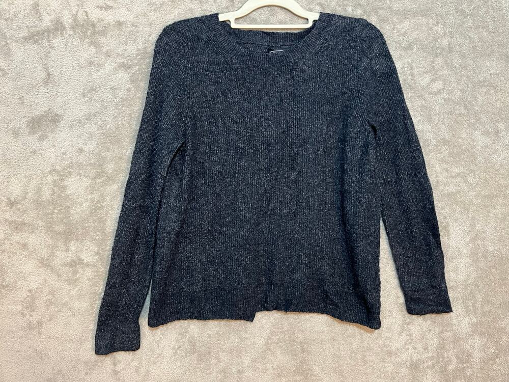 Abercrombie & Fitch Sweater Blue Small Split Back Lagenlook Preppy